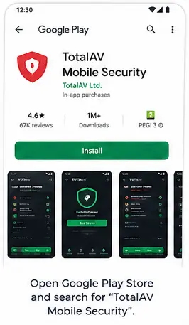 Install TotalAV Mobile Security from Google Play
